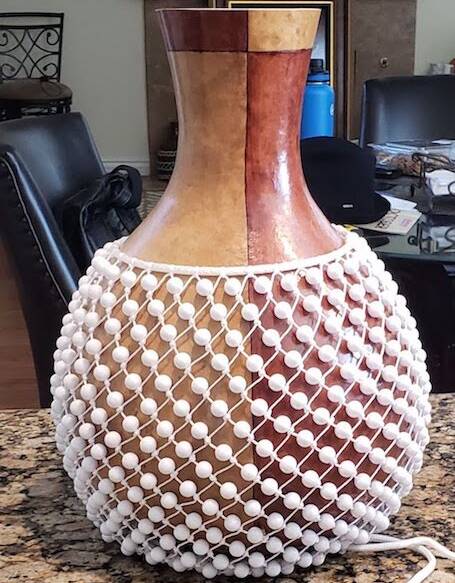 Half and Half Earth Tones Shekere